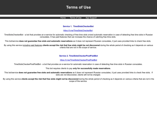 terms screenshot