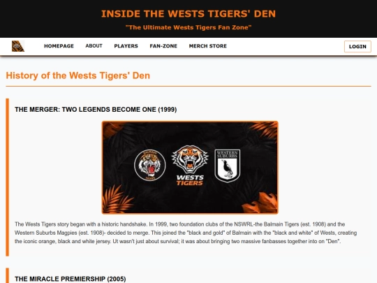history screenshot