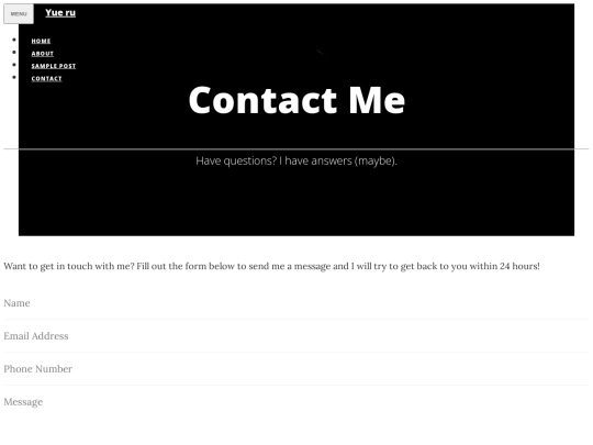 contact screenshot