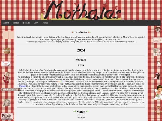 diary screenshot