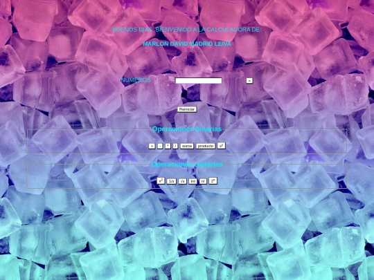 calculadorajquery screenshot