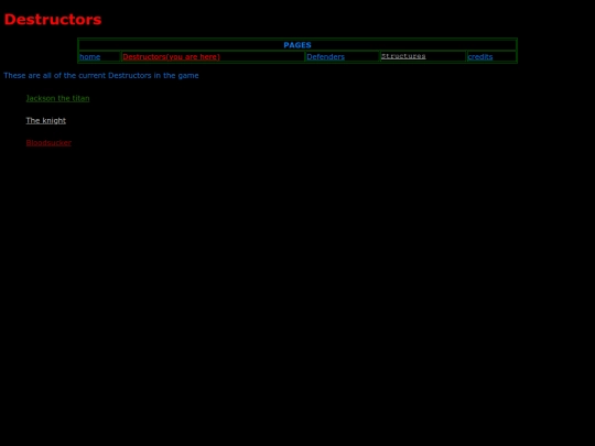 Destructors screenshot