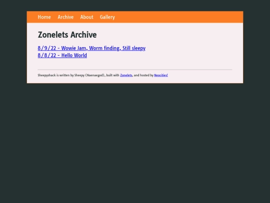 archive screenshot