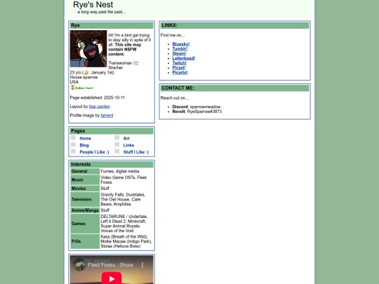links screenshot
