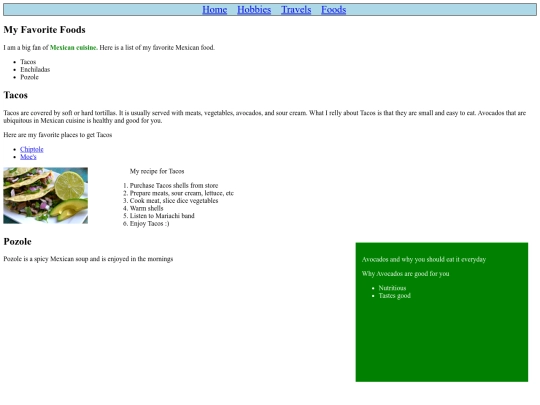 foods screenshot