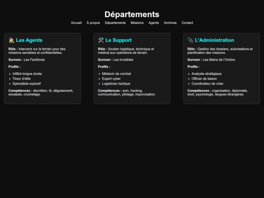 tests/testdept screenshot