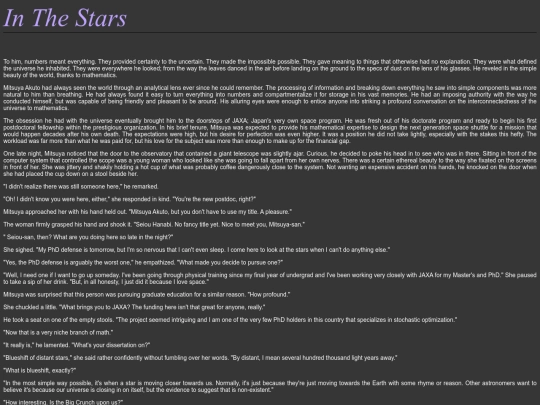 In The Stars - Mitsuya Akuto screenshot