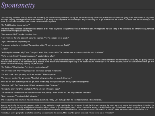 Spontaneity - Ochi Tsukimitsu screenshot