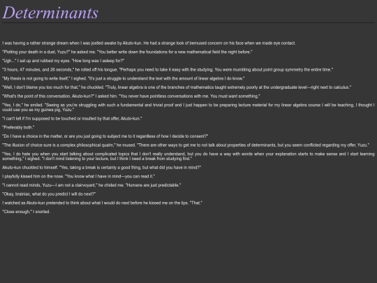 takano yuzu/Determinants - Mitsuya Akuto screenshot