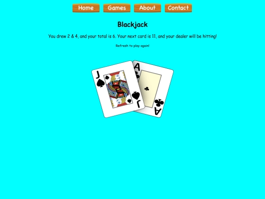 finalproject/blackjack screenshot