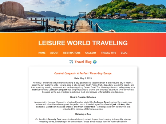 blog screenshot