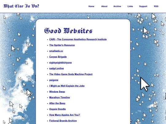 links/good-websites screenshot