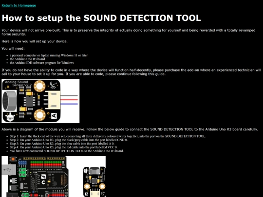 SETUP screenshot