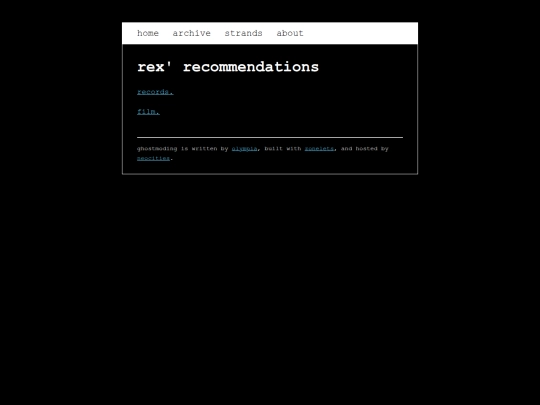 strands/rex screenshot