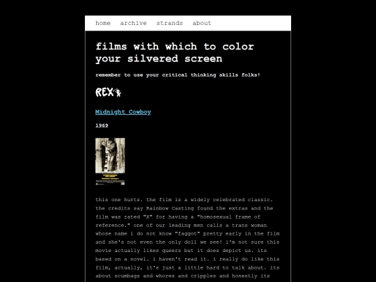 strands/rex/film screenshot