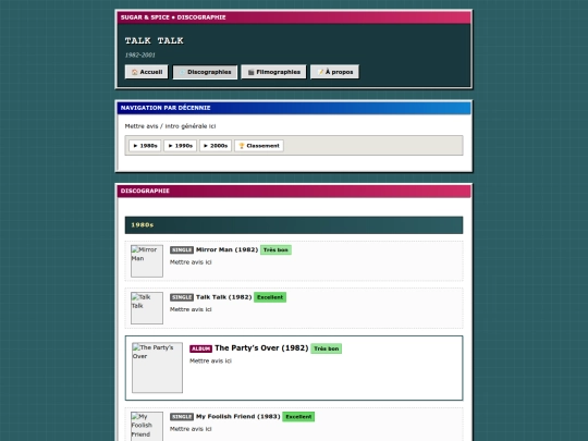 musique/talk-talk screenshot