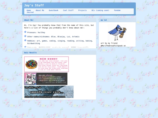 about-me screenshot