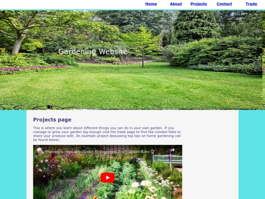 projects screenshot