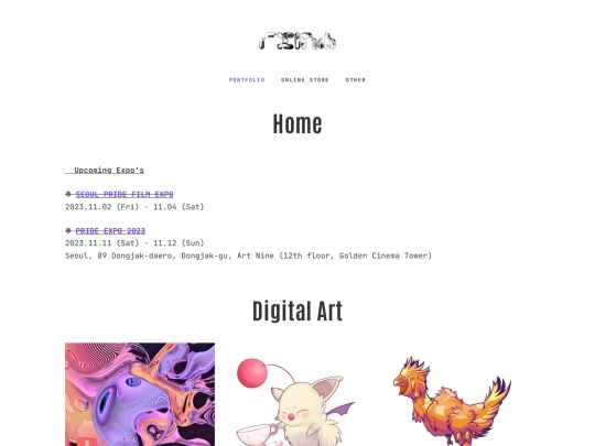 art-portfolio screenshot