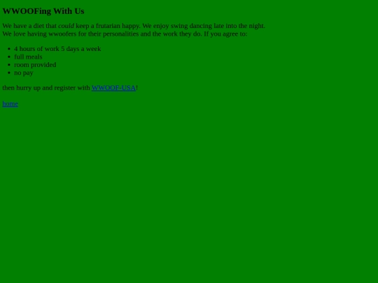 wwoofers screenshot