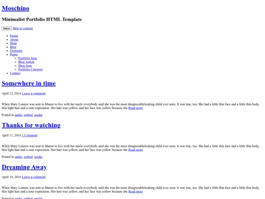blog screenshot