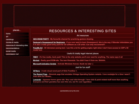 interestingsites screenshot