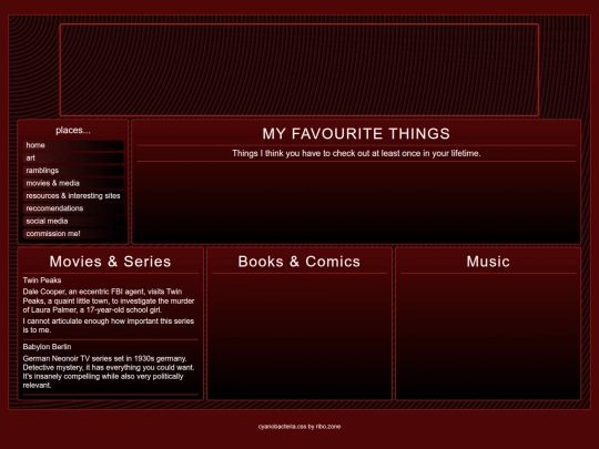 reccomendations screenshot