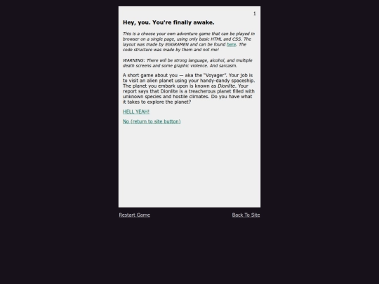 cyoa screenshot
