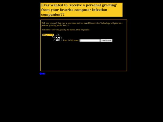 greeting generator screenshot