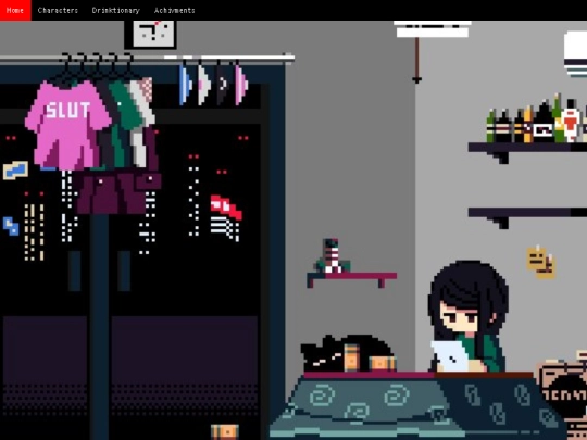 va-11 hall-a/pages/Characters screenshot
