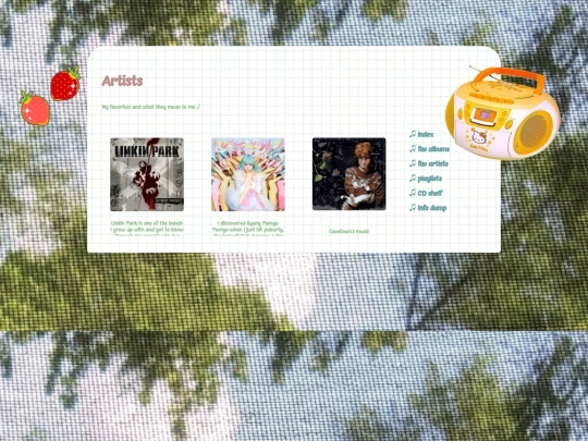 musicroom/artists screenshot
