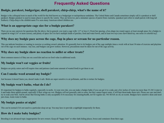 faq screenshot