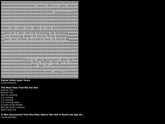avastdisplayofscatteredremainslyrics screenshot