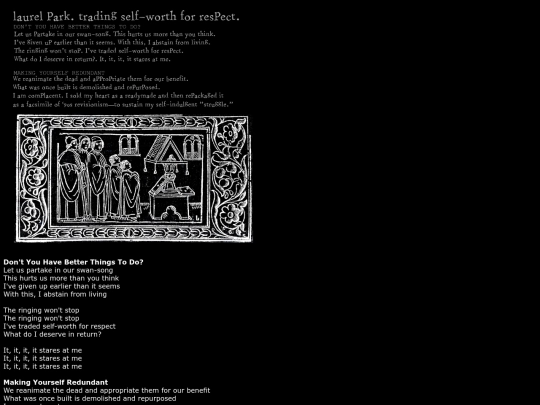 tradingselfworthforrespectlyrics screenshot