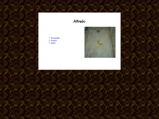 Alfredo's site screenshot