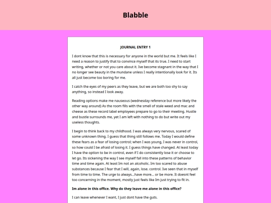 babble screenshot