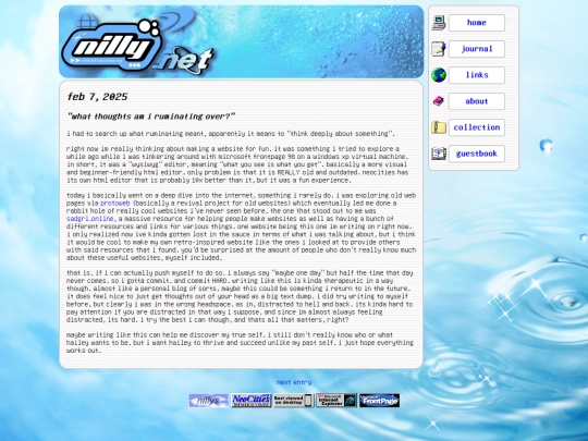 journal/feb72025 screenshot
