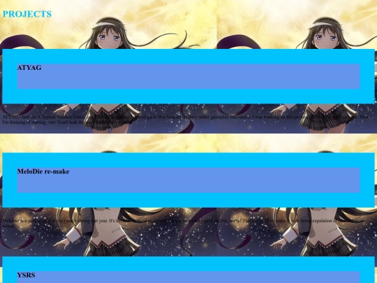Projects screenshot