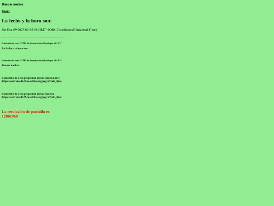 pages/Date_time screenshot