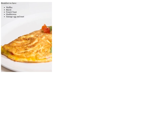 breakfastmenu screenshot