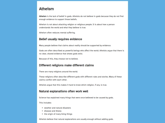 pages/atheism screenshot