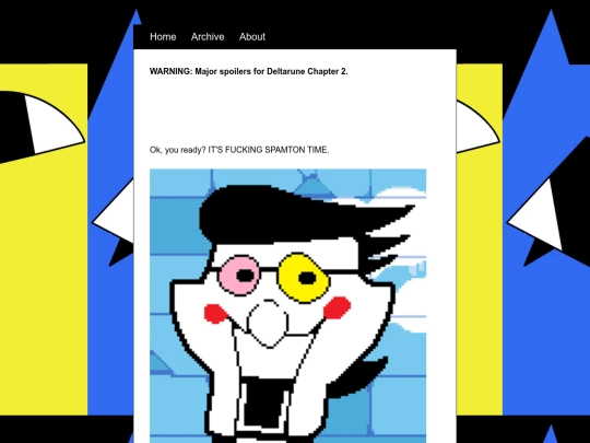 posts/2021-9-20-Spamton-Ramblin screenshot