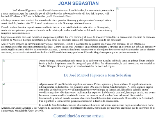 JOAN SEBASTIAN screenshot