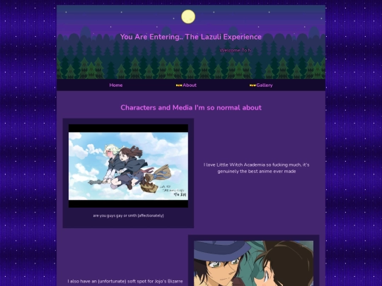 interests screenshot