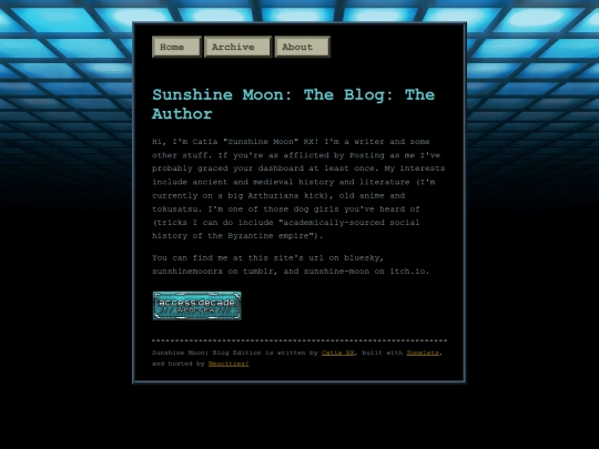 Blog/about screenshot