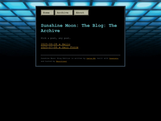 Blog/archive screenshot