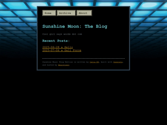 Blog screenshot