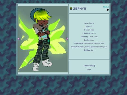 universe/charas/zephyr screenshot