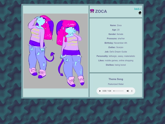 universe/charas/zoca screenshot