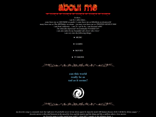 aboutme screenshot